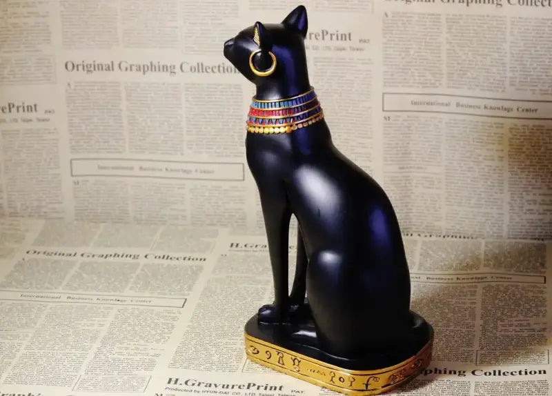 Serre Livre chat égyptien rétro - Serre livre