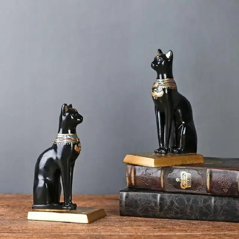 Serre Livre chat égyptien rétro - Serre livre