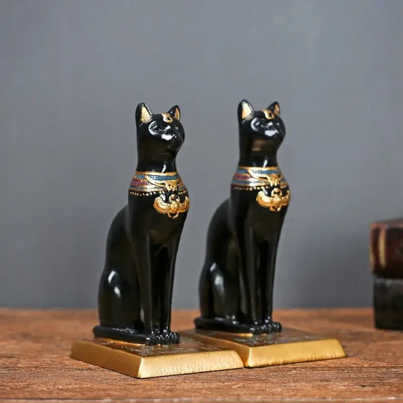Serre Livre chat égyptien rétro - Serre livre