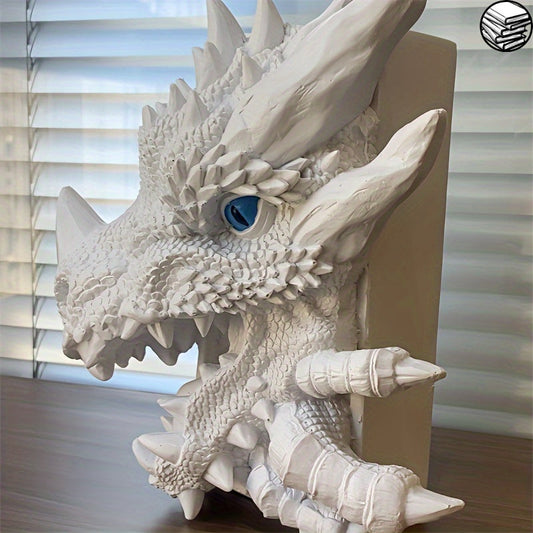 Serre-Livre - Dragon Blanc décoration - White eyes blue eyes - Serre Livre