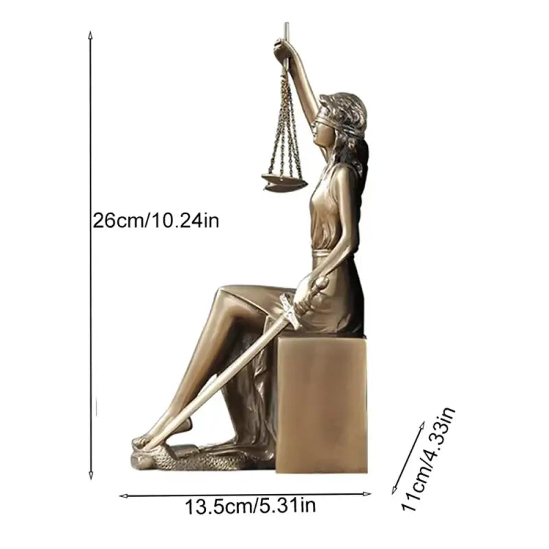 Serre Livre statue Justice - Serre livre